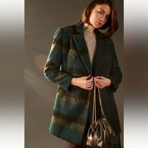 Anthropologie color block coat new with tags